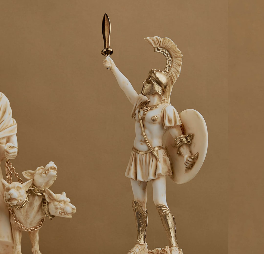 Achilles Sculpture Ancient Greek Heroes Figurine 22cm Height - Etsy