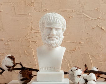 Busto de Aristóteles, estatua del filósofo griego antiguo, 22 cm de altura