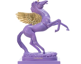 Unicorn Sculpture Pegasus Figure Ancient Greek Horse Art Home Decor 32cm Height