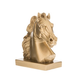 Horse Bust Statue Home Decor Bookend 22 cm Height