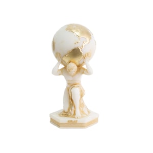 Atlas Statue Greek Titan God Mythological Figure for Home Decor Gifts Collectible Authentic Artworks Stef Collection 6.7 inch