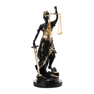 Lady Justice Statue Themis Greek Goddess 34cm Height