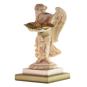 Female Angel Sculpture Religious Marble Statue Angel 25 cm Height