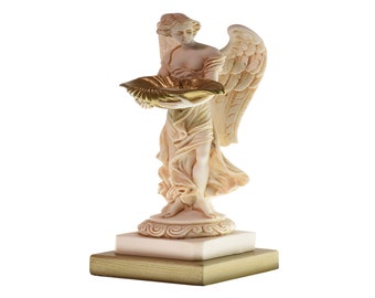 Female Angel Sculpture Religious Marble Statue Angel 25 cm Height