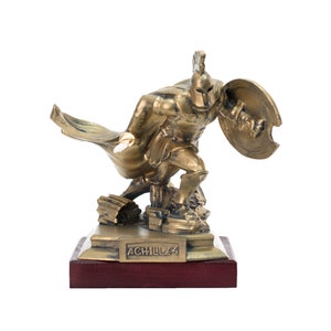 Achilles Sculpture Greek Art Collectible Figurine 6.77 inch Width