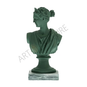 Artemis Statue Greek Goddess Bust Pop Art Home Decor Sculpture 25 cm Height