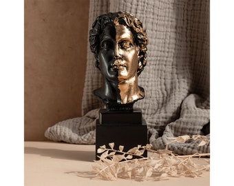 Alexander the Great Bust Statue Greek Macedonian King Height 21 Cm
