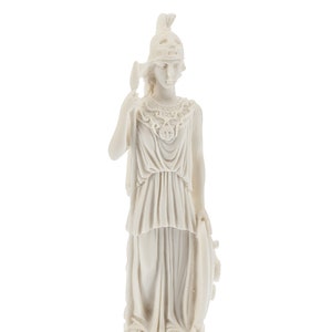 Athena Sculpture, Greek Goddess Statue,Roman Sculpture Greek Colorful Statue Modern Painted Statue Sculpture