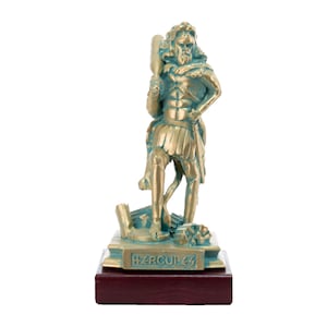 Hercules Bronze Sculpture Greek God Statue Gift For Him 19 cm / 7.5 inch Height
