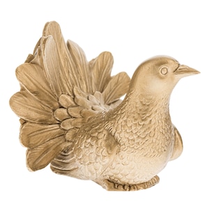 Bird Statue Dove sculpture  Pigeon statue Modern Colour Gold Outside Decor