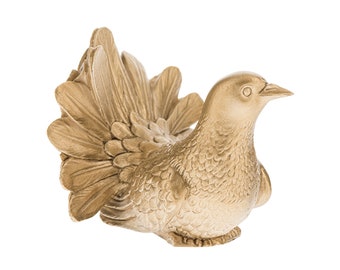 Bird Statue Dove sculpture  Pigeon statue Modern Colour Gold Outside Decor