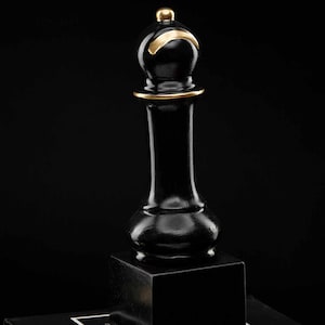 Large Chess Statue Bishop Sculpture Minimalist Home Decor Housewarming Gifts 23 cm Height
