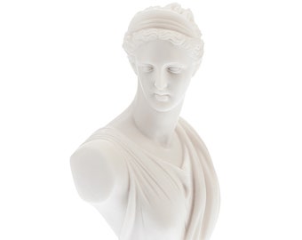 Artemis Bust Sculpture Greek Goddess Limited Sttaue 25 cm Height