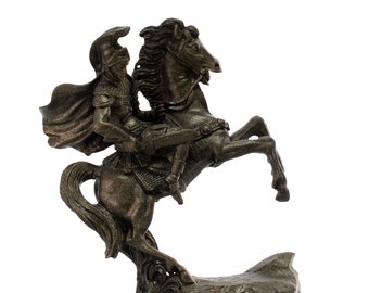 Alexander the Great and Bucephalus Home Decor Statue 19 cm Height