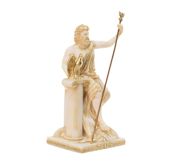 ゼウス像 ローマ神話 木星神 古代ギリシャ神話 高さ17.2 cm/6.8インチ