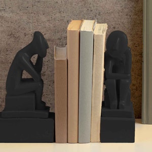 Cycladic Boy Idols Modern Bookends Set Of 2(Pieces) Home Decor 20 cm Height