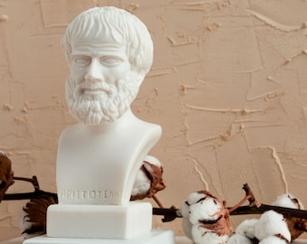 Busto de Aristóteles Escultura Estatua de Philoshofer de la antigua Grecia 18 cm de altura
