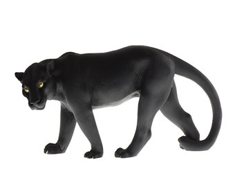 Black panther animal figurine deals