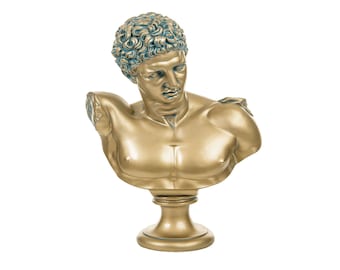 Hermes Statue,Greek Sculpture,Large Hermes Bust,Mercury Sculpture, Roman Statue, Decorative Figurine, statuette home decor,Bust Statue