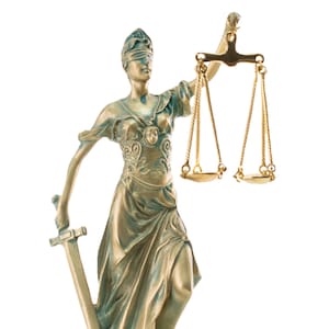 Lady Justice Statue Themis Greek Goddess Sculpture 22cm Height