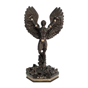 Icarus Statue God Of Sky Greek Mythological Figure for Home Decor Gifts Collectible Authentic Artworks Stef Collection 9.85 inch