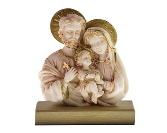 La Sainte Famille Jésus Statue Vierge Marie et Saint Joseph Sculpture Statue chrétienne