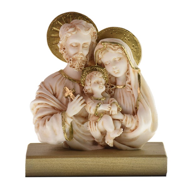 The Holy Family Jesus Statue Virgin Mary and Saint Joseph Sculpture Christian Statue