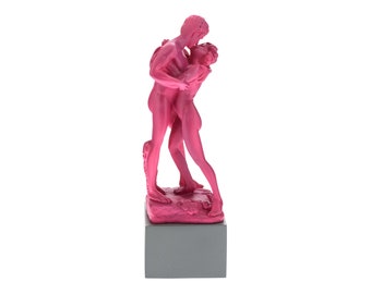 Sculpture The Kiss Le premier baiser Statue de couple Amour érotique Fifurine 23 cm de hauteur