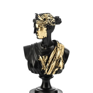 Artemis Bust Sculpture Greek Goddess Limited Sttaue 25 cm Height