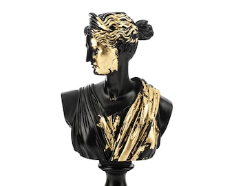 Artemis Bust Sculpture Greek Goddess Limited Sttaue 25 cm Height