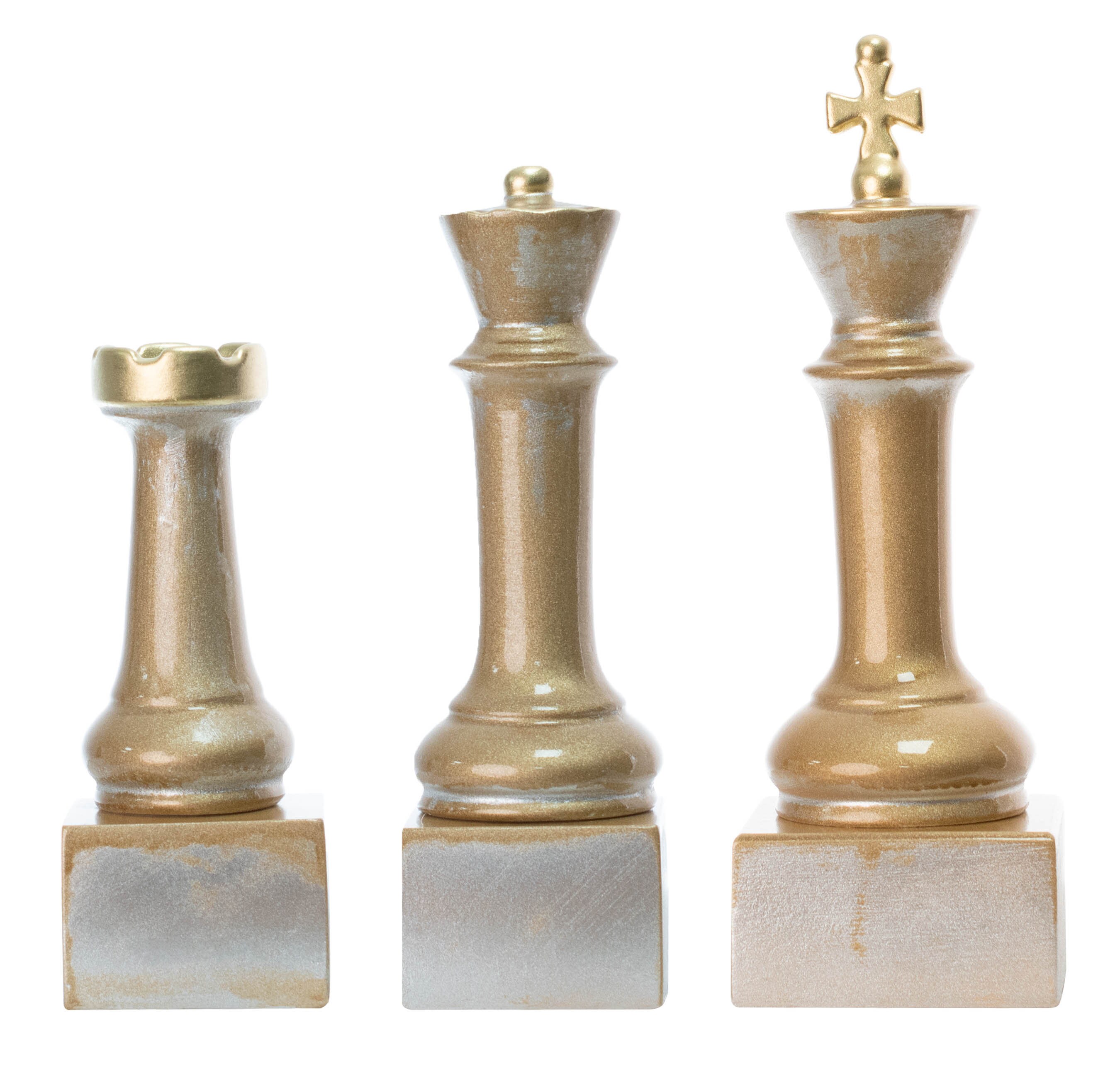Large Chess Team Statues 3 Pieces Sculpture Minimalist Home Decor ...