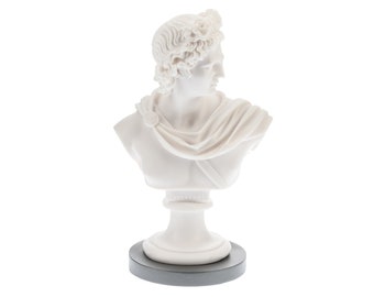 Apollo Bust Sculpture Limited Minimlaist Home Decor 25.5 cm Height