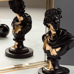 Apollo Bust Sculpture Limited Minimalist Home Decor 25.5 cm Height