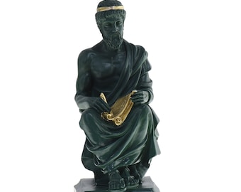Statua di Platone Scultura del filosofo greco Statuetta del greco antico Statua in alabastro fatta a mano