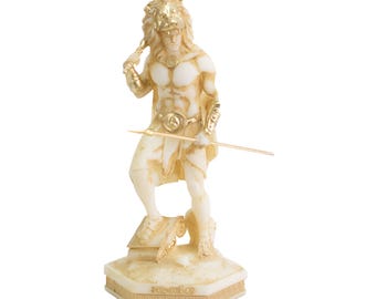 Hercules Statue God Of Power Greek Mythological Figure for Home Decor Gifts Collectible Authentic Artworks Stef Collection 6.7 inch