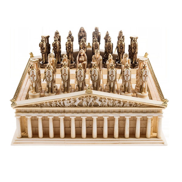 Parthenon Chess Board Set Sculpture A Work Of Art Truly Elegant