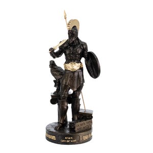 Ares Statue Greek God Of War for Home Decor Gifts Figurine Mythology Collectible Magic Authentic Artworks Stef Collection 9.65 .inch