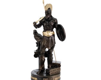 Ares Statue Greek God Of War for Home Decor Gifts Figurine Mythology Collectible Magic Authentic Artworks Stef Collection 9.65 .inch
