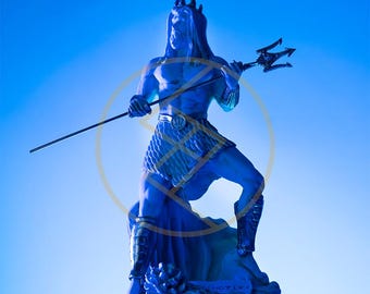 Poseidon Statue Greek God of Seas for Home Decor Gifts Figurine Mythology Collectible Authentic Artworks Stef Collection 9.65 .inch