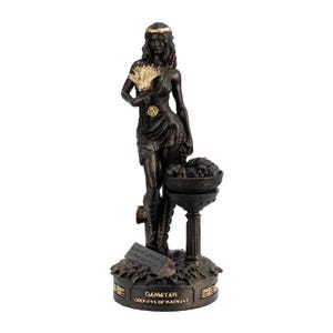 Demeter Statue Greek Goddess Of Harvest for Home Decor Gifts Figurine Mythology Collectible Authentic Artworks Stef Collection 9.65 inch