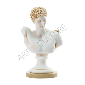 Hermes Statue Greek Roman Sculpture Decorative Figurine home decor Patina 24cm Medium