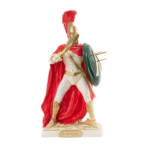 Leonidas Statue Greek Spartan King Figurine Gift For Him 21,5 cm Height