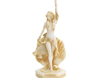 Aphrodite Statue Griechische Göttin Der Schönheit für Wohnkultur Geschenke Figur Mythologie Sammlerstück Authentisch Kunstwerke Stef Collection 17,9 cm