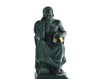 Socrates Statue Greek Philosopher Sculpture Ancient Greek Figurine Handmade Alabaster Statue