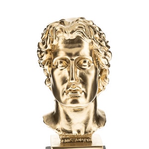 Alexander the Great Bust Statue Greek Macedonian King Height 21 Cm