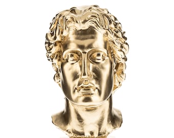 Alexander the Great Bust Statue Greek Macedonian King Height 21 Cm