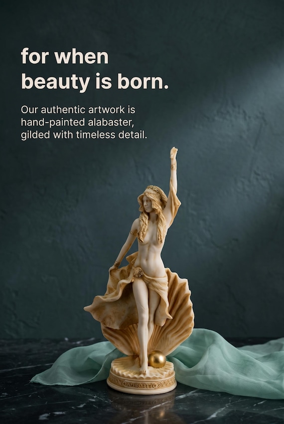 Aphrodite Statue Greek Goddess Of Beauty for Home Decor Gifts Figurine Mythology Collectible Authentic Artworks Stef Collection 10.6/6.9inch