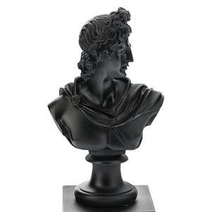 Apollo Bust Statue Marble Sculpture Greek Ancient God Height 21 cm Height