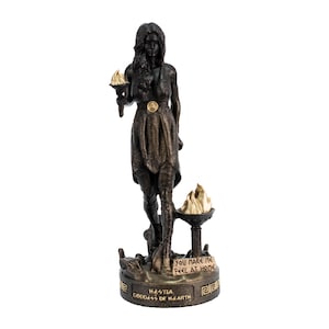 Hestia Statue Greek Goddess Of Hearth for Home Decor Gifts Figurine Mythology Collectible Authentic Magic Artworks Stef Collection 9.8 .inch