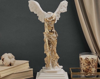 Winged Victory Nike Of Samothrace Statue Ancient Greek Famouse Sculpture 31cm Height